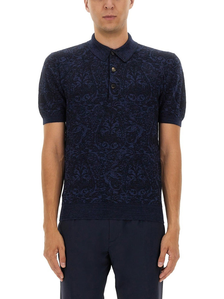 Etro POLO SHIRT WITH PEGASUS EMBROIDERY
