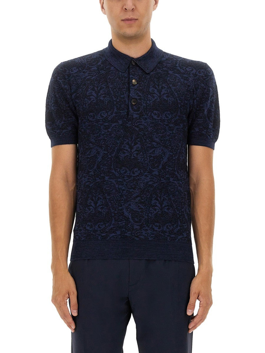 Etro POLO SHIRT WITH PEGASUS EMBROIDERY