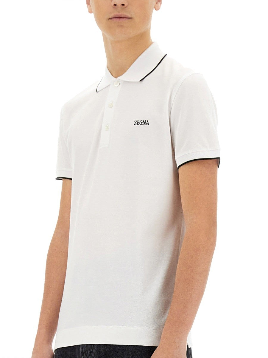 Zegna POLO WITH LOGO