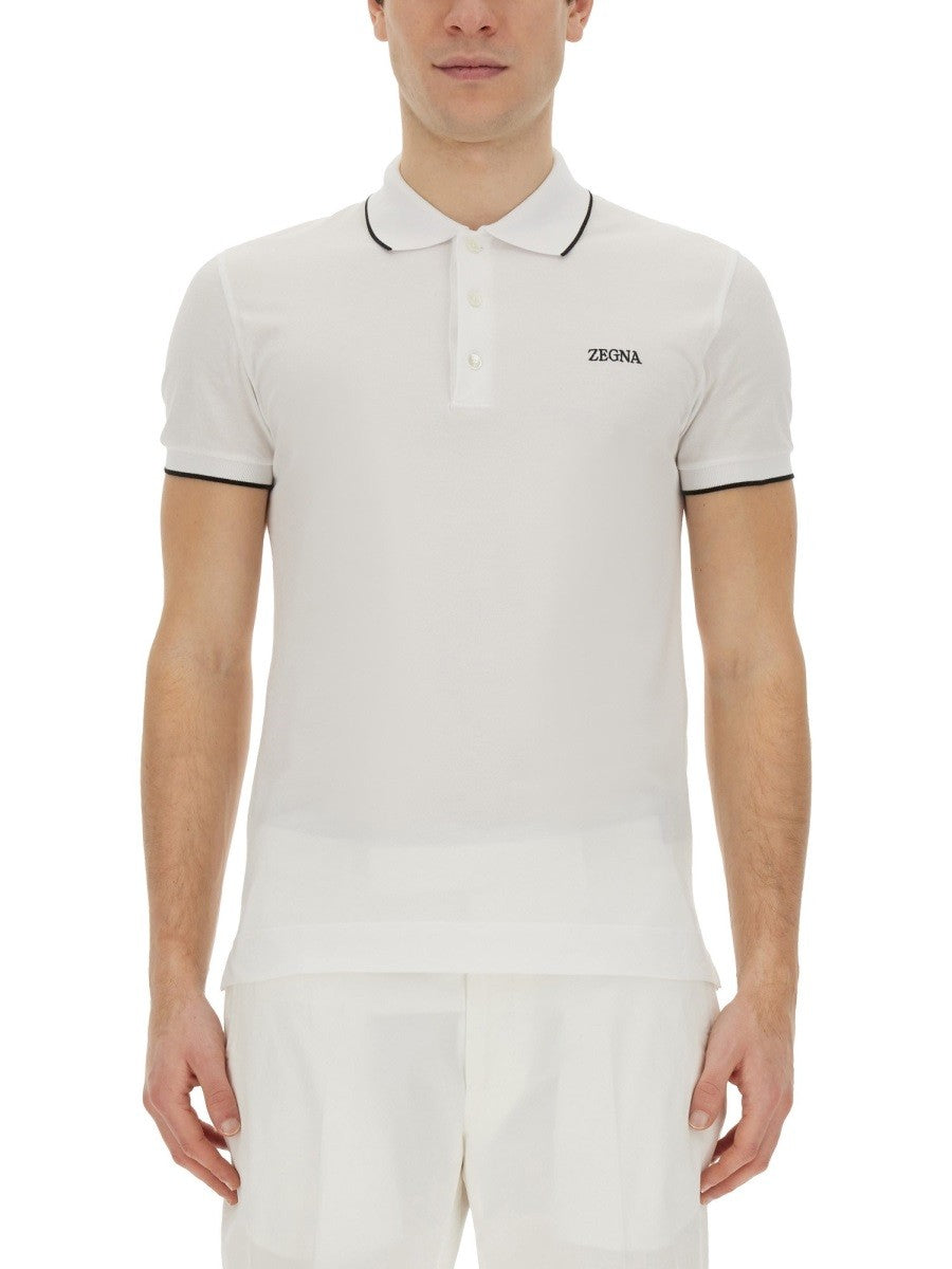 Zegna POLO WITH LOGO