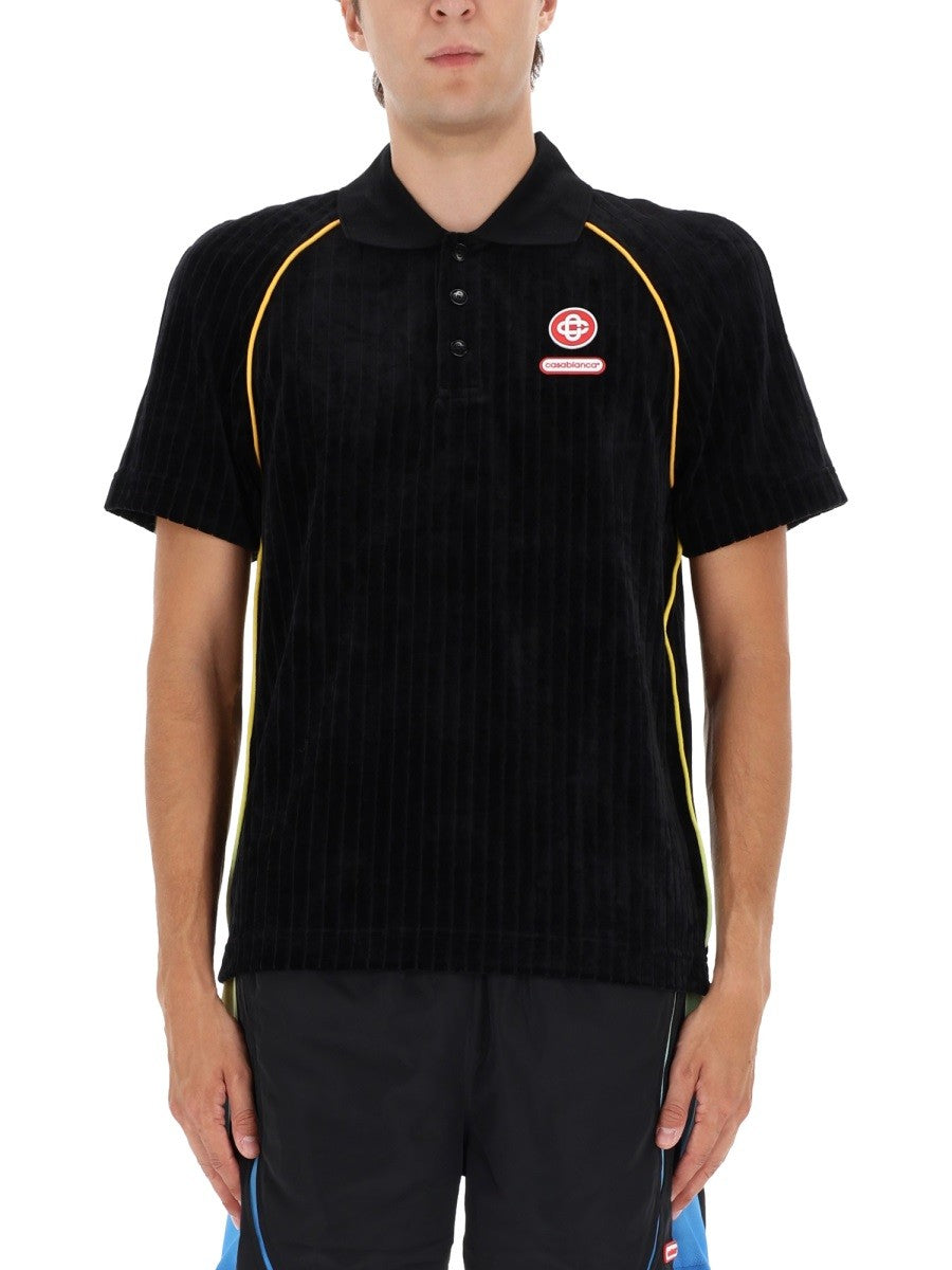 CASABLANCA POLO WITH LOGO
