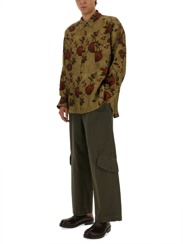 UMA WANG POMEGRANATE PRINT SHIRT