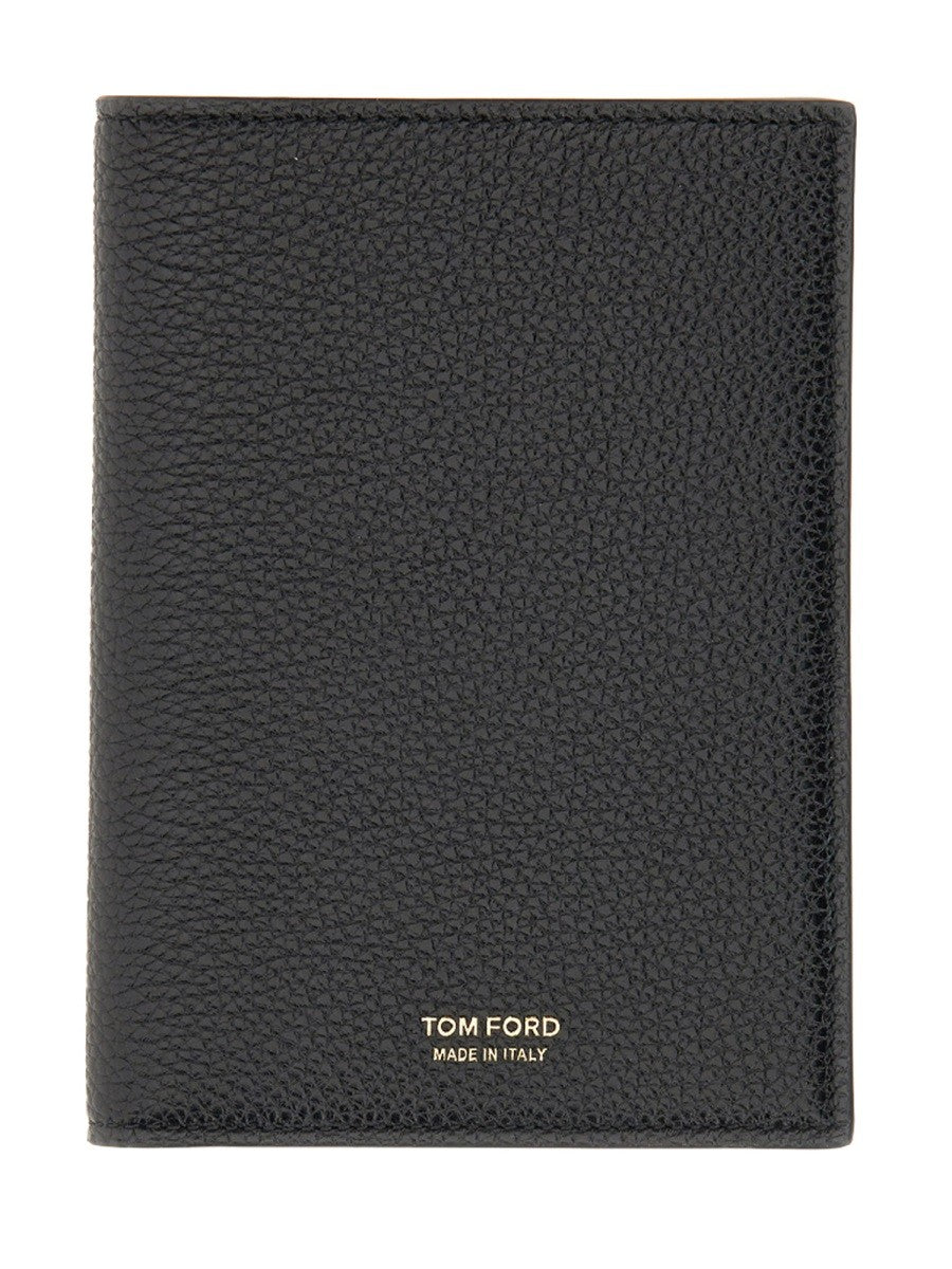 TOM FORD PASSPORT HOLDER WITH LOGO