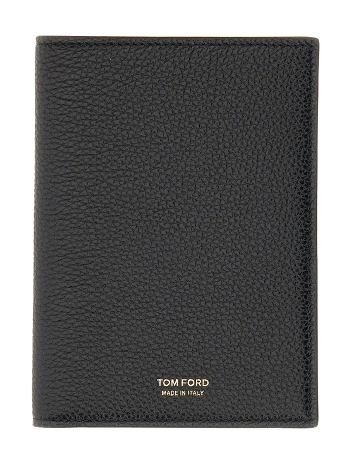 TOM FORD PASSPORT HOLDER WITH LOGO