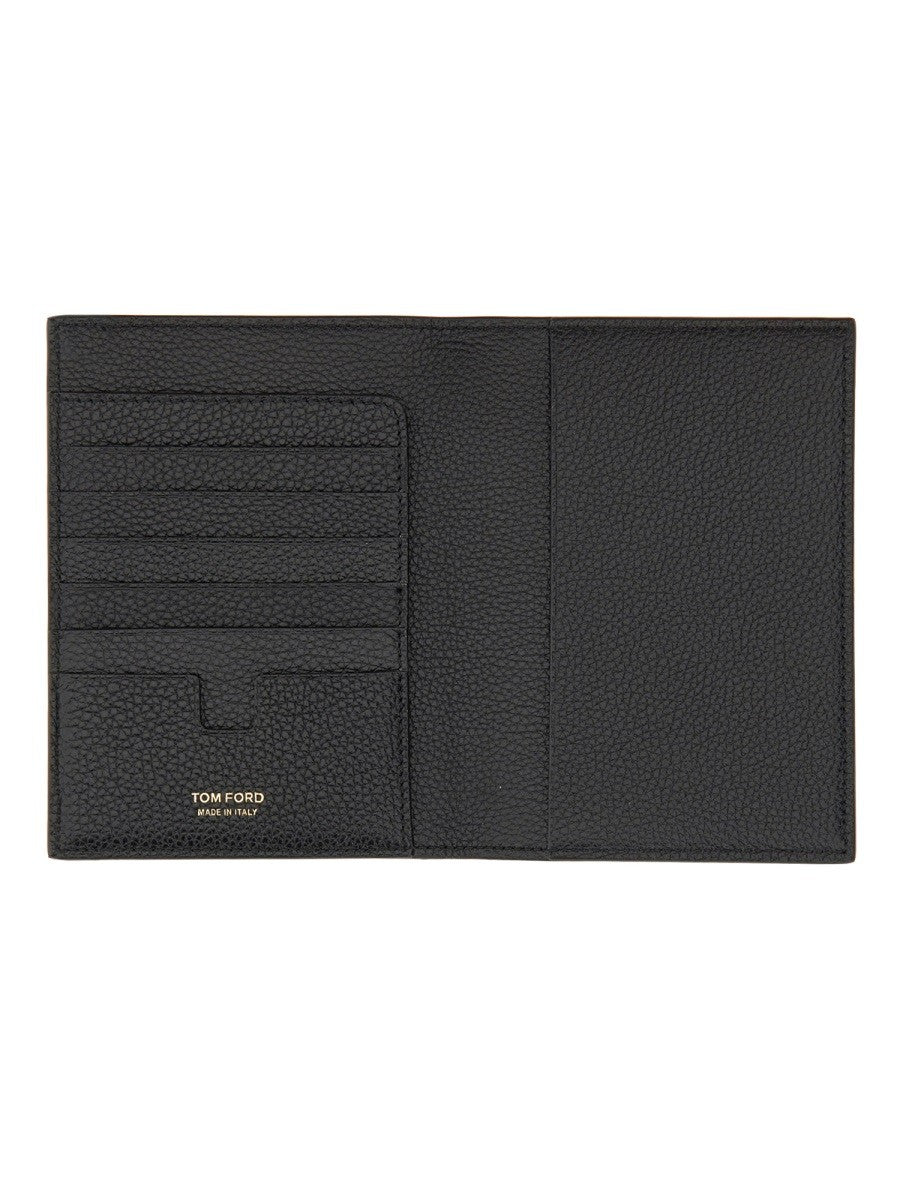 TOM FORD PASSPORT HOLDER WITH LOGO