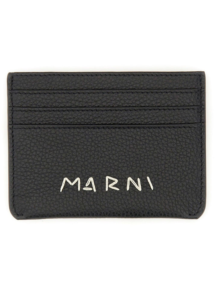 Marni PORTACARTE CON RAMMENDO LOGO