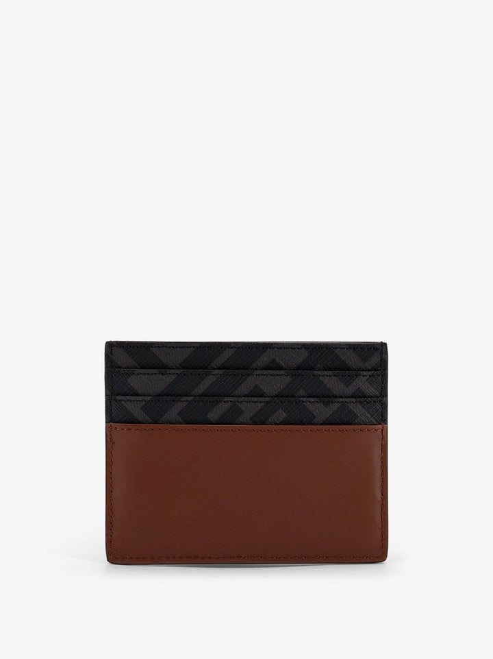 Fendi Leather and FF fabric card holder