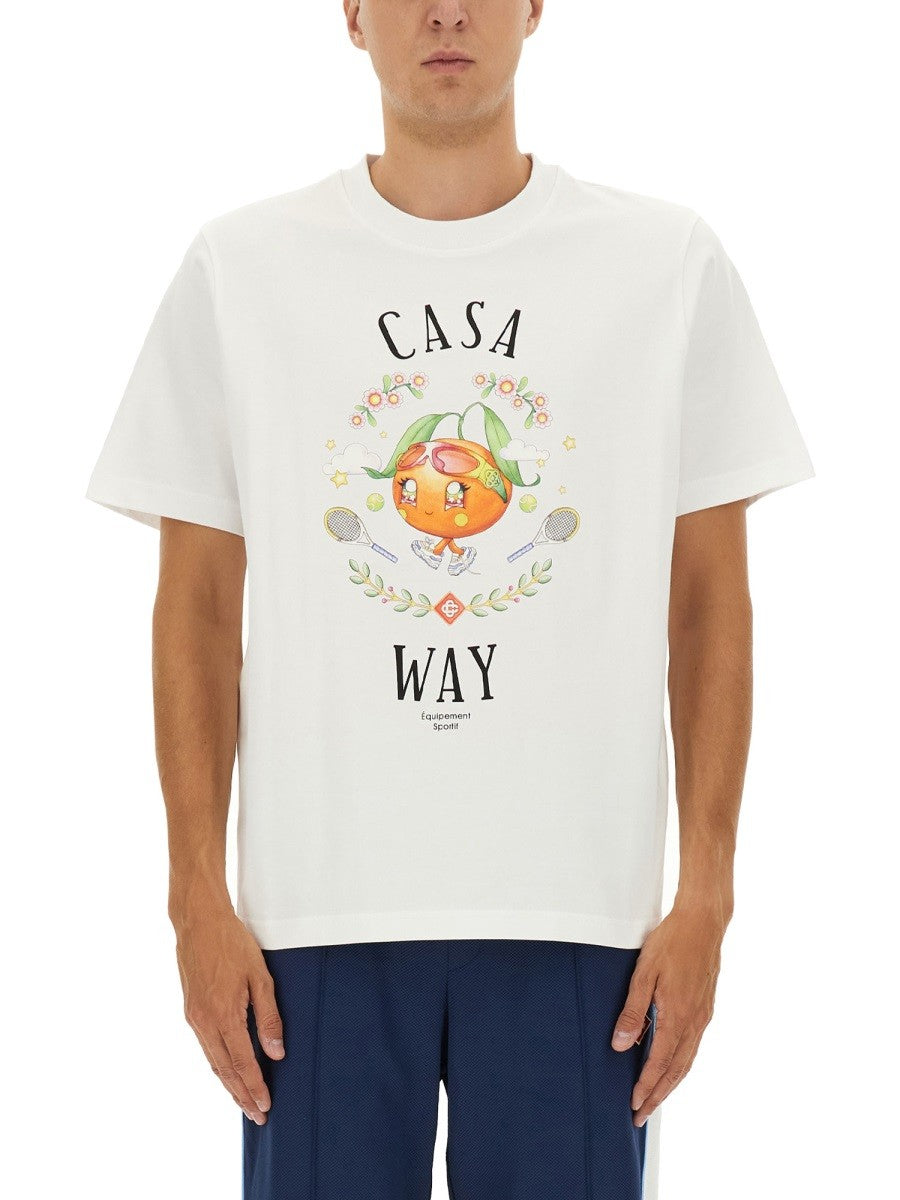 CASABLANCA PRINT T-SHIRT