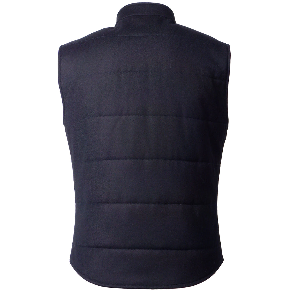 Loro Piana Fabric Man Vest Wool Cashmere Blue