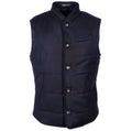 Loro Piana Fabric Man Vest Wool Cashmere Blue