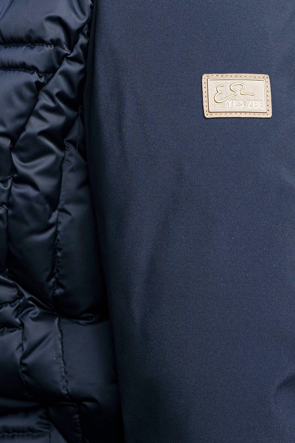 YES ZEE WOMEN'S BLUE QUILTED COAT JACKET