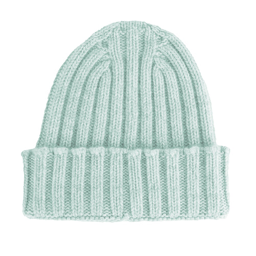 100% Cashmere Man Light Blue Caps