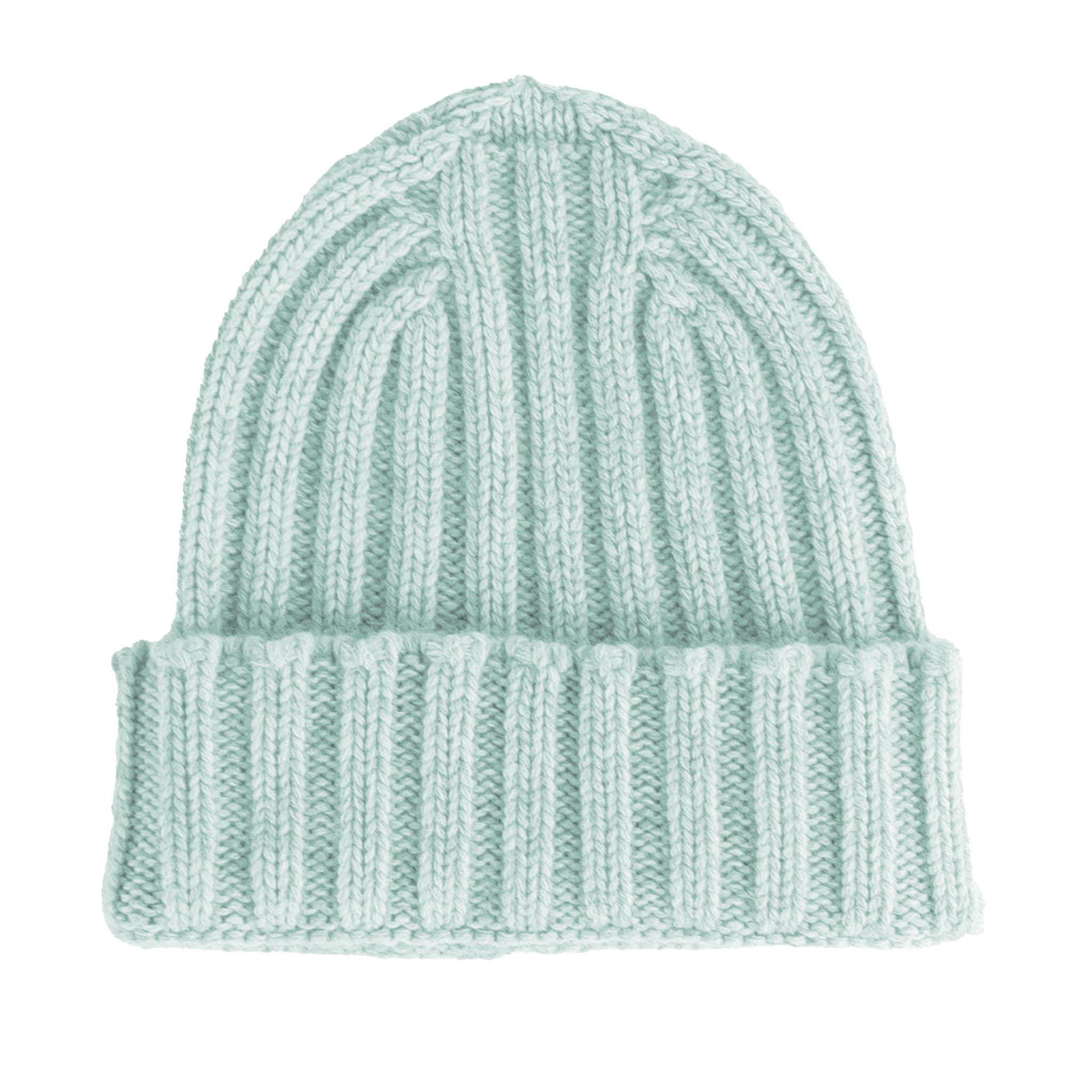 100% Cashmere Man Light Blue Caps