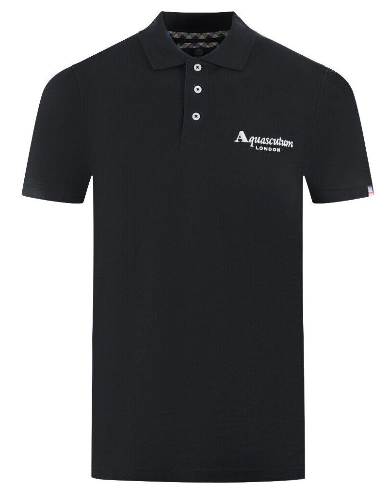 Aquascutum Man Black Polo