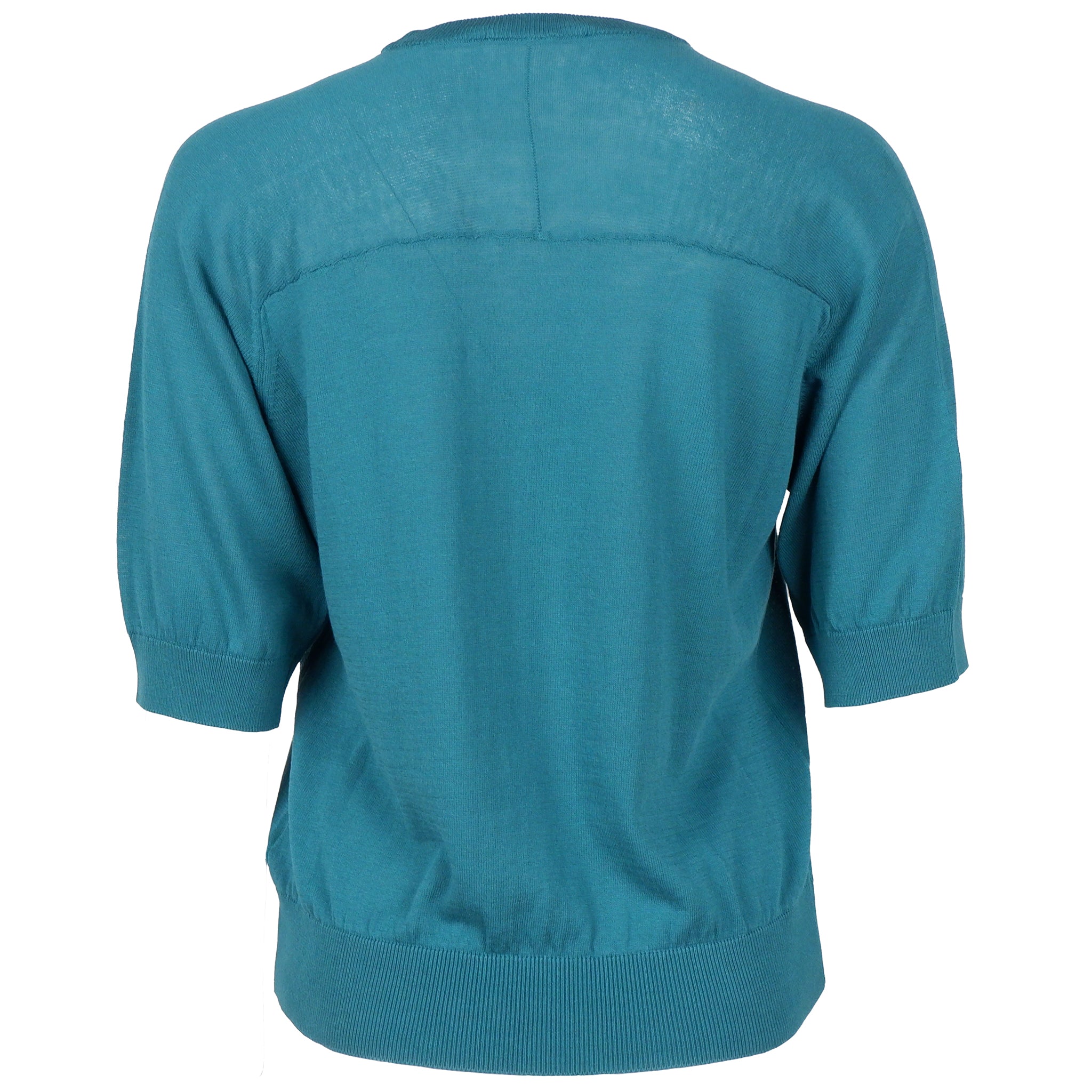 Alpha Studio Cotton Sweater Mid Sleeve Green — view 2