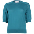 Alpha Studio Cotton Sweater Mid Sleeve Green