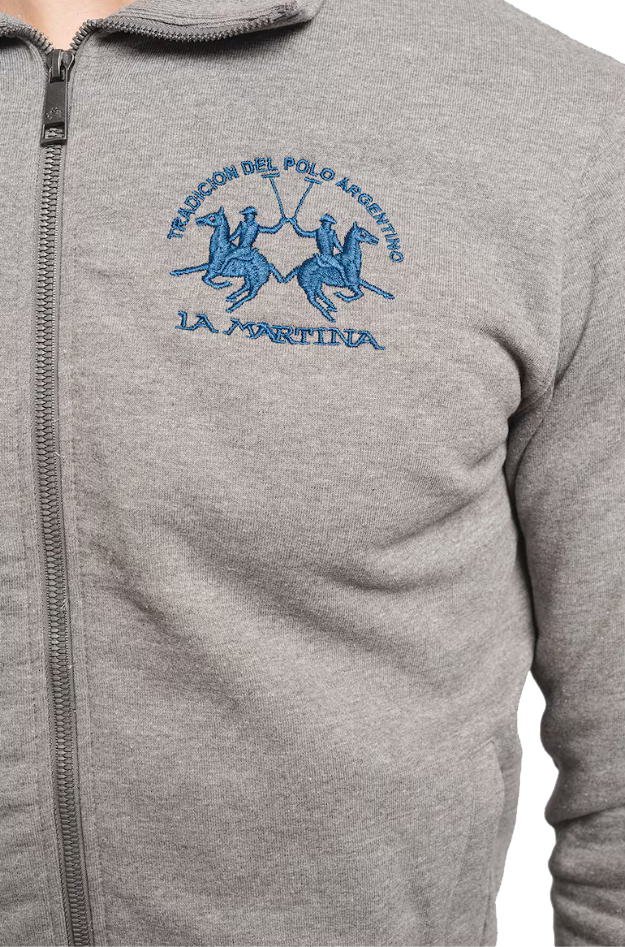 La Martina Man Grey Sweatshirts