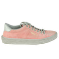 Golden Goose Low Sneakers In Pink Suede Calfskin, Heel
