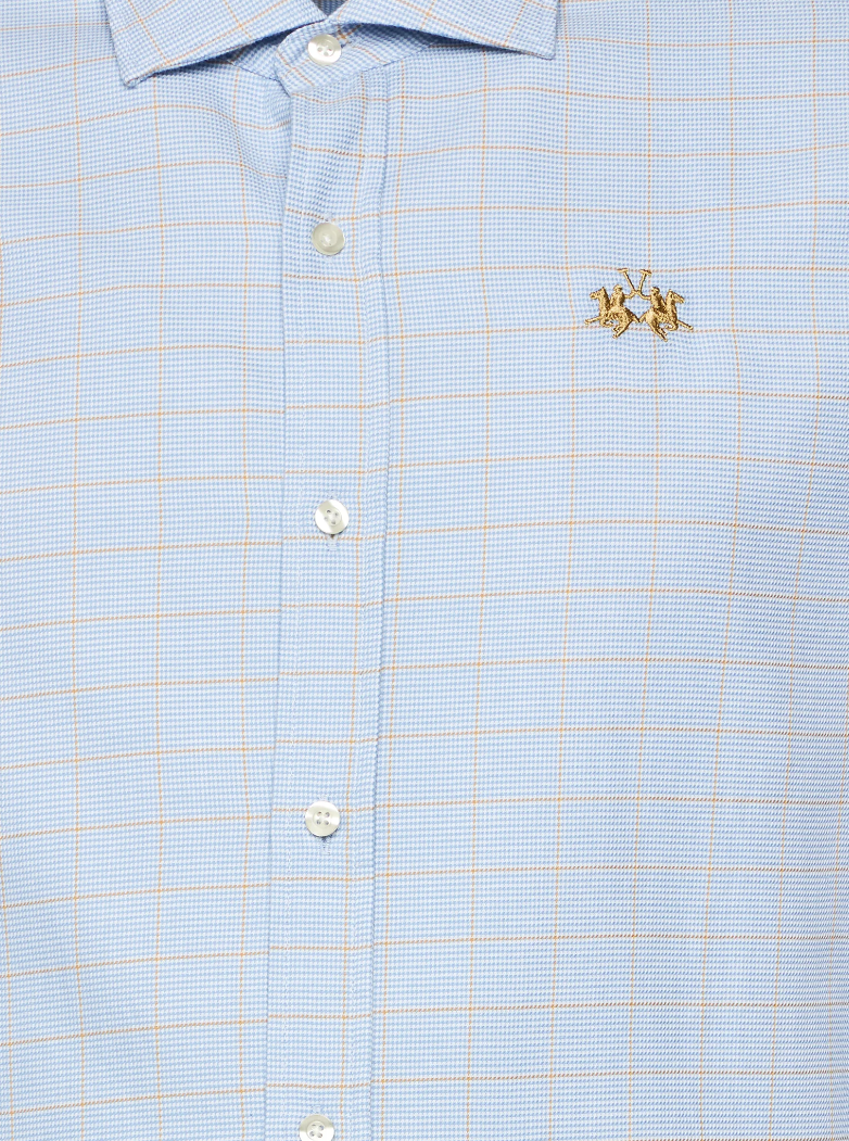 La Martina Man Light Blue Shirts