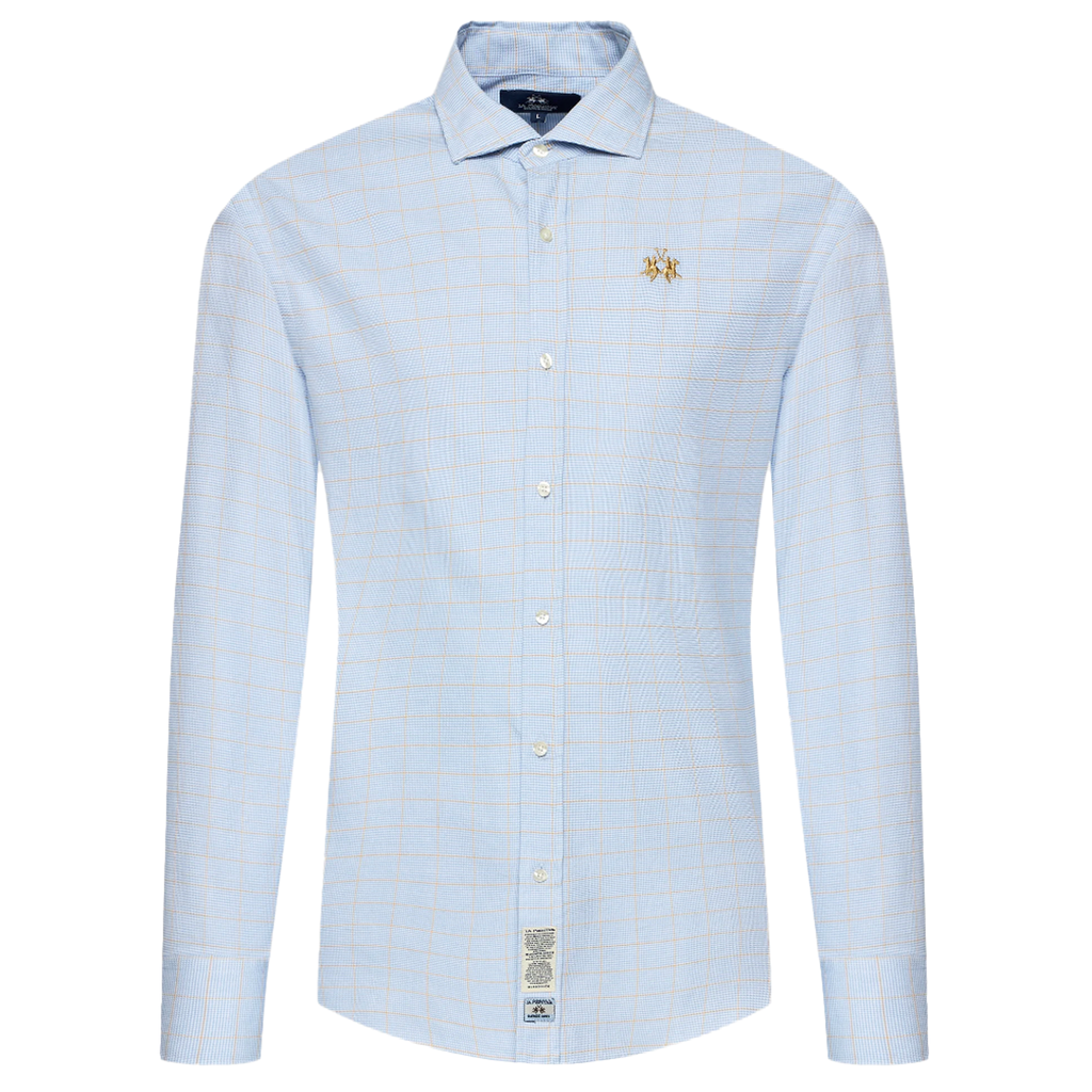 La Martina Man Light Blue Shirts