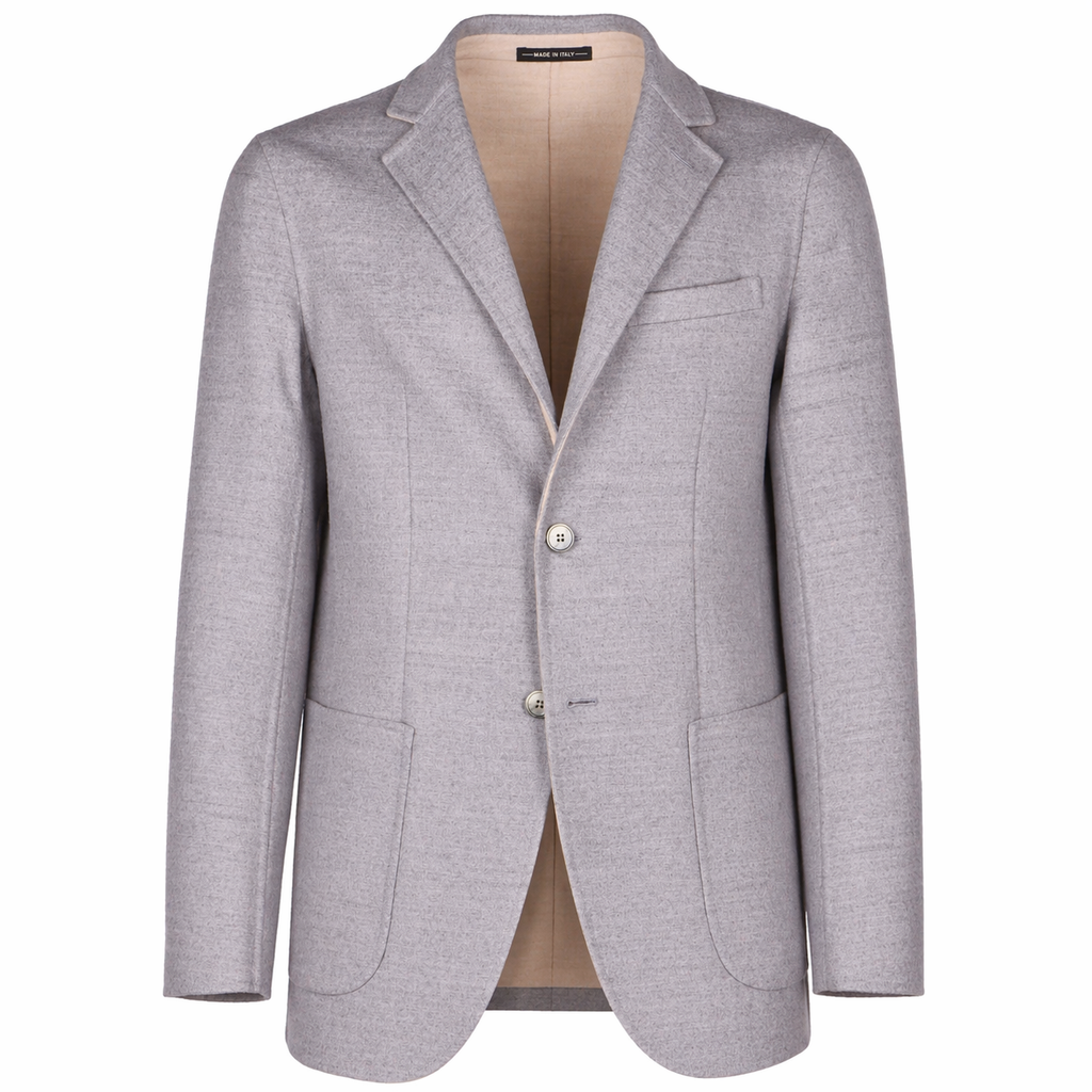 Loro Piana Fabric Man Grey Formal Jacket