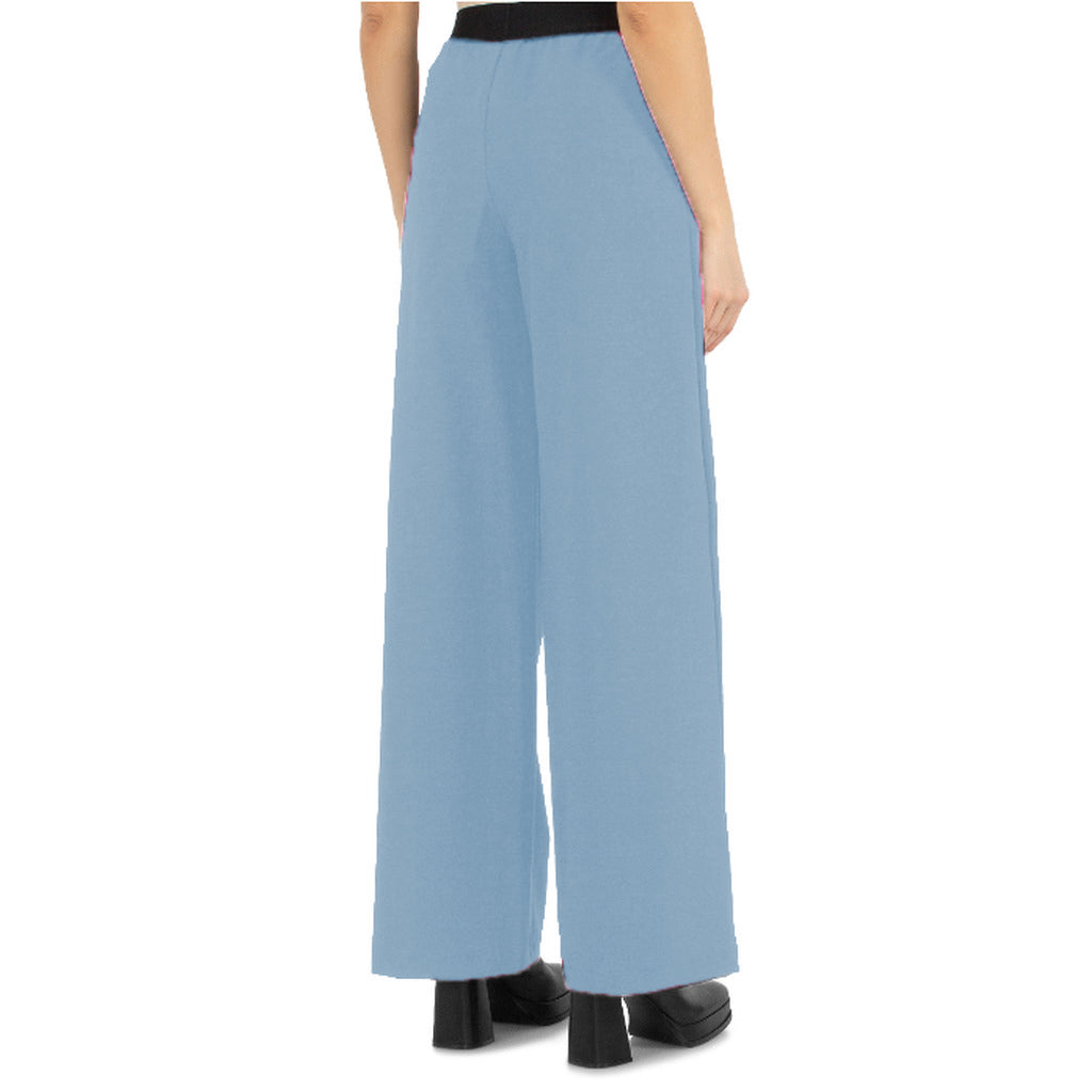 pantaloni palazzo azzurri