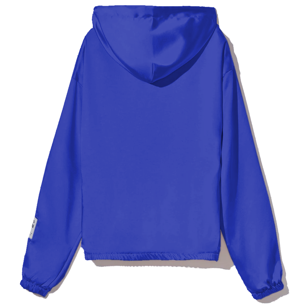 giacca in raso blu
