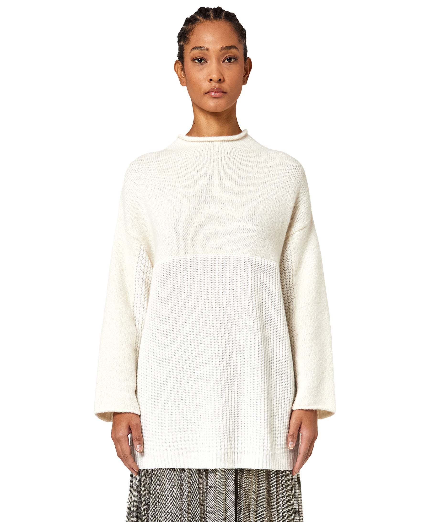 Alpha Studio Woman White Sweaters