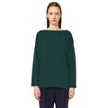 Alpha Studio Cashmere Sweater Neck Boat Ocean Blue