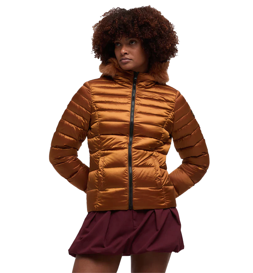 Refrigiwear Woman Mead Fur Jacket Orange