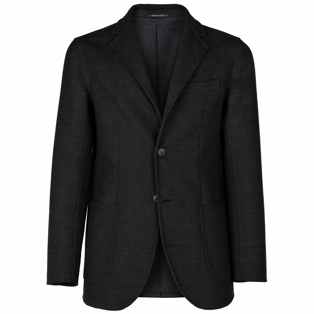 Loro Piana Fabric Man Black Formal Jacket