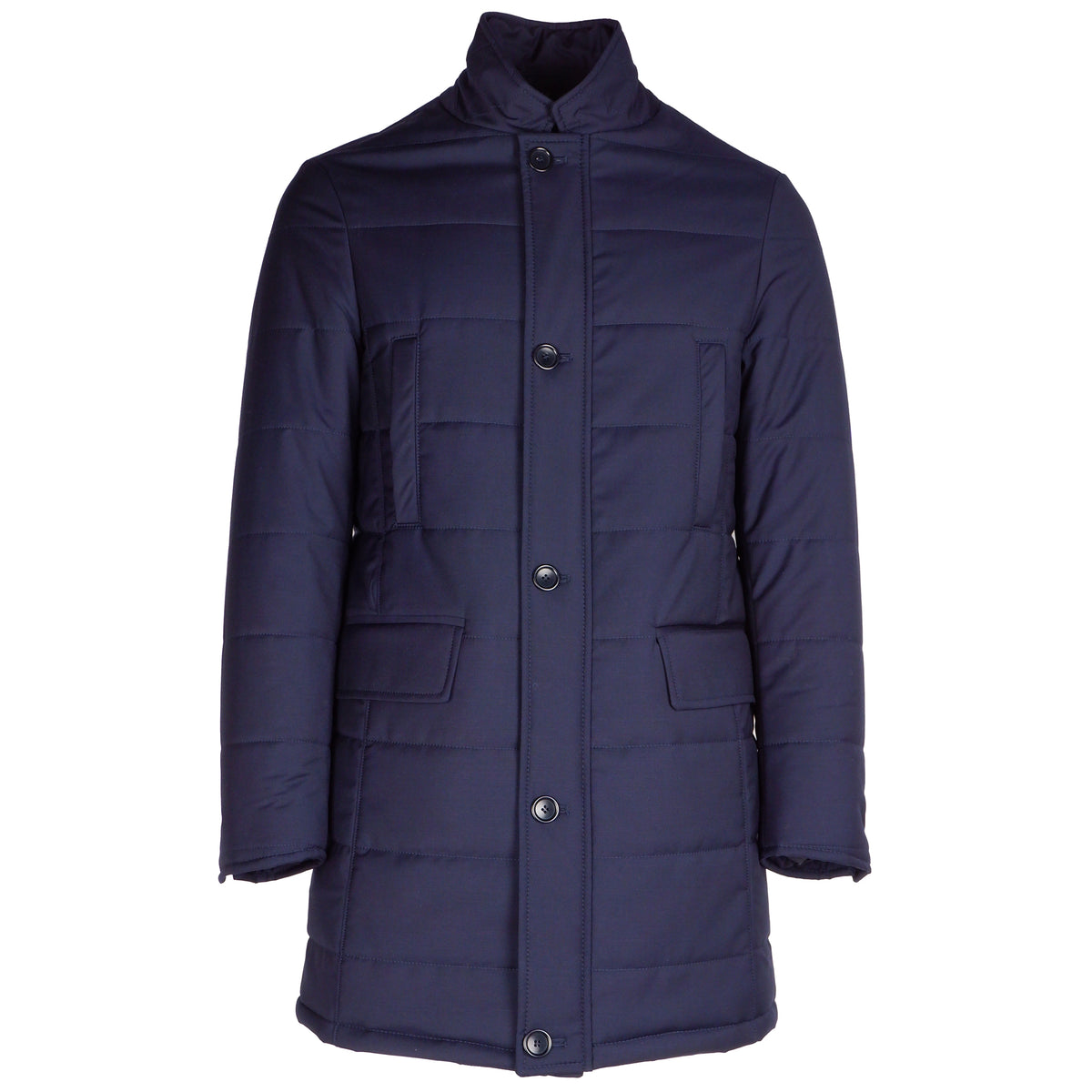 Loro Piana Fabric Man Jacket Green Storm System Blue