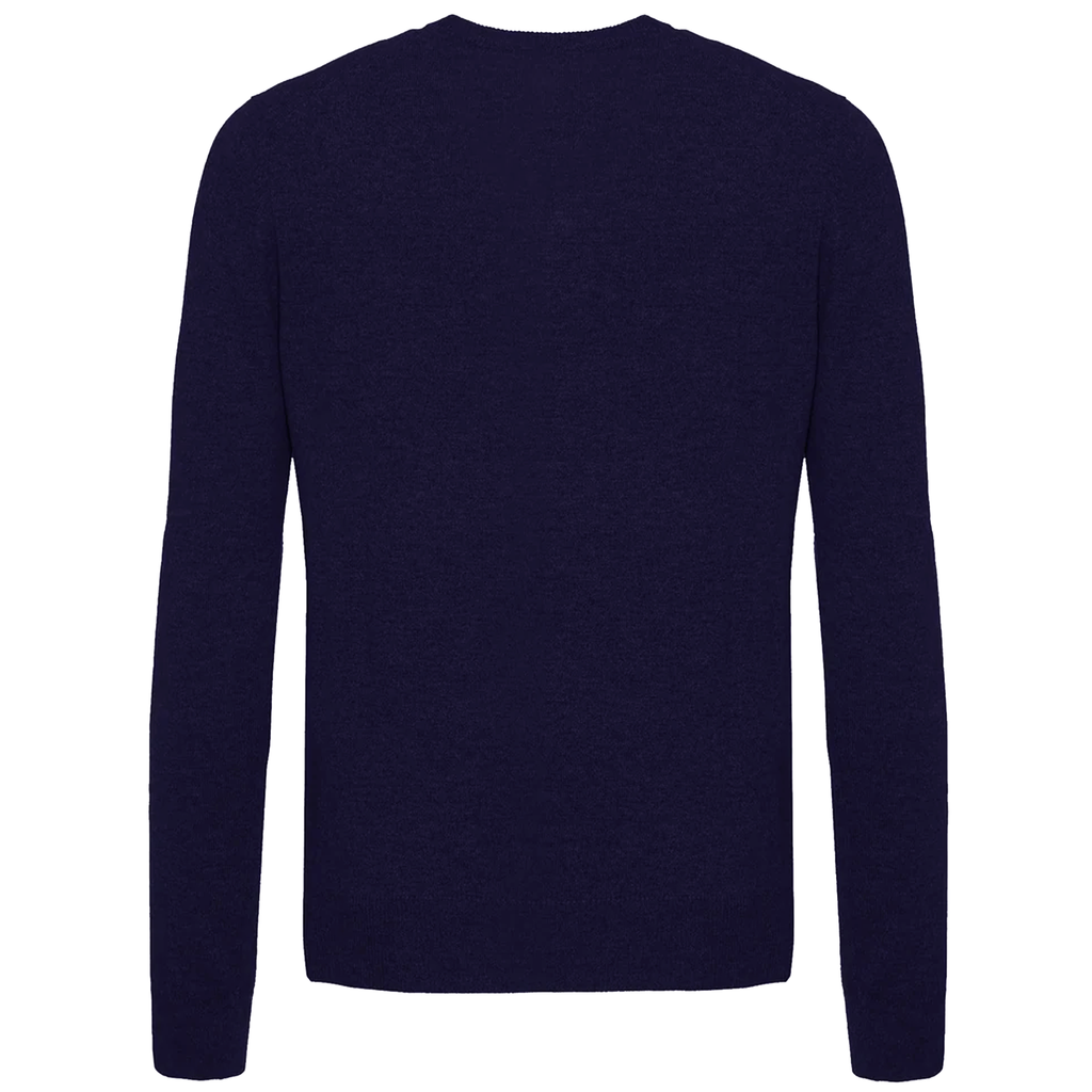 paricollo misto cashmere navy