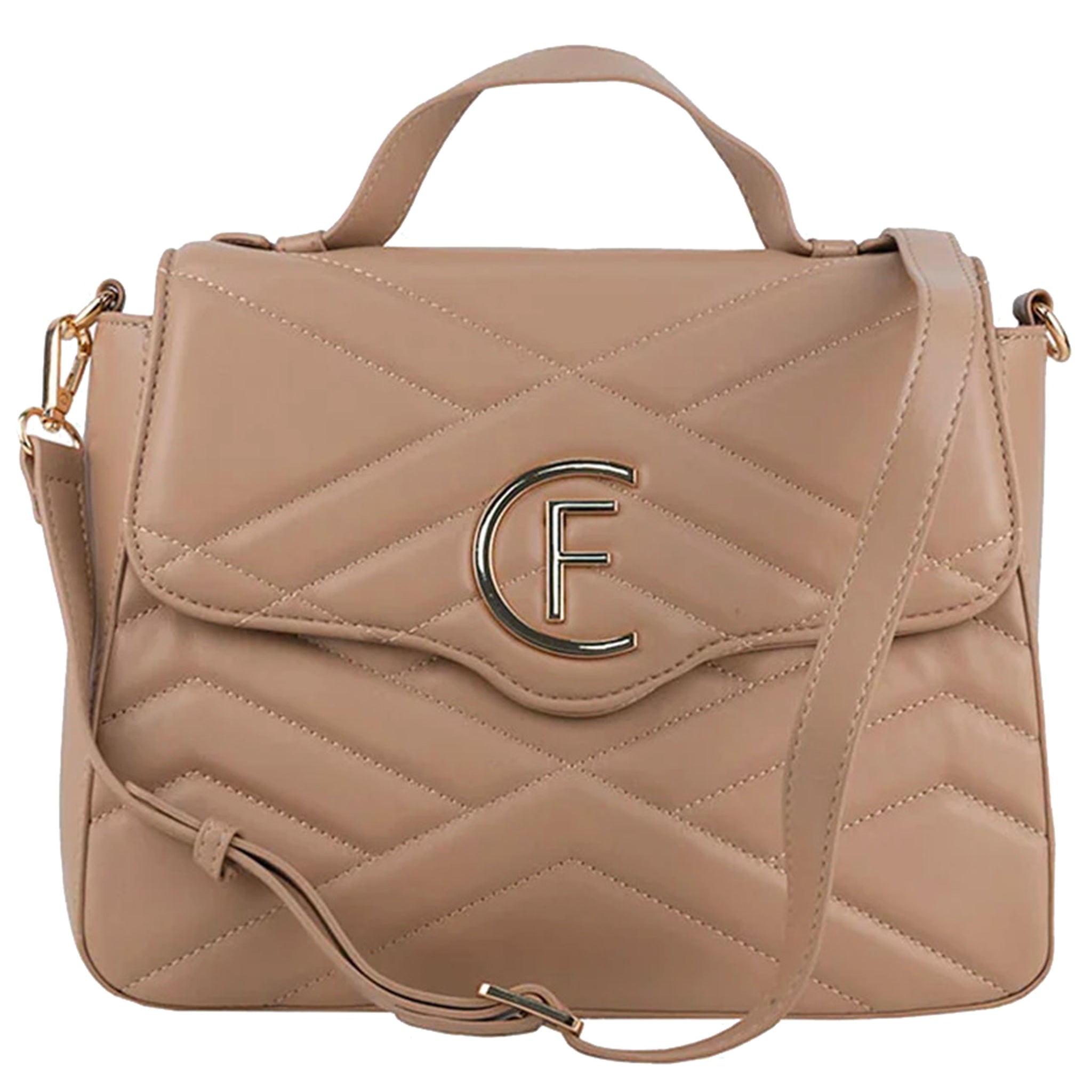 Cristina Effe Woman Beige Crossbody Bags