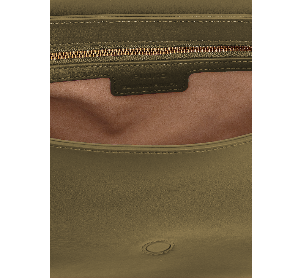 Pinko Woman Green Crossbody Bags