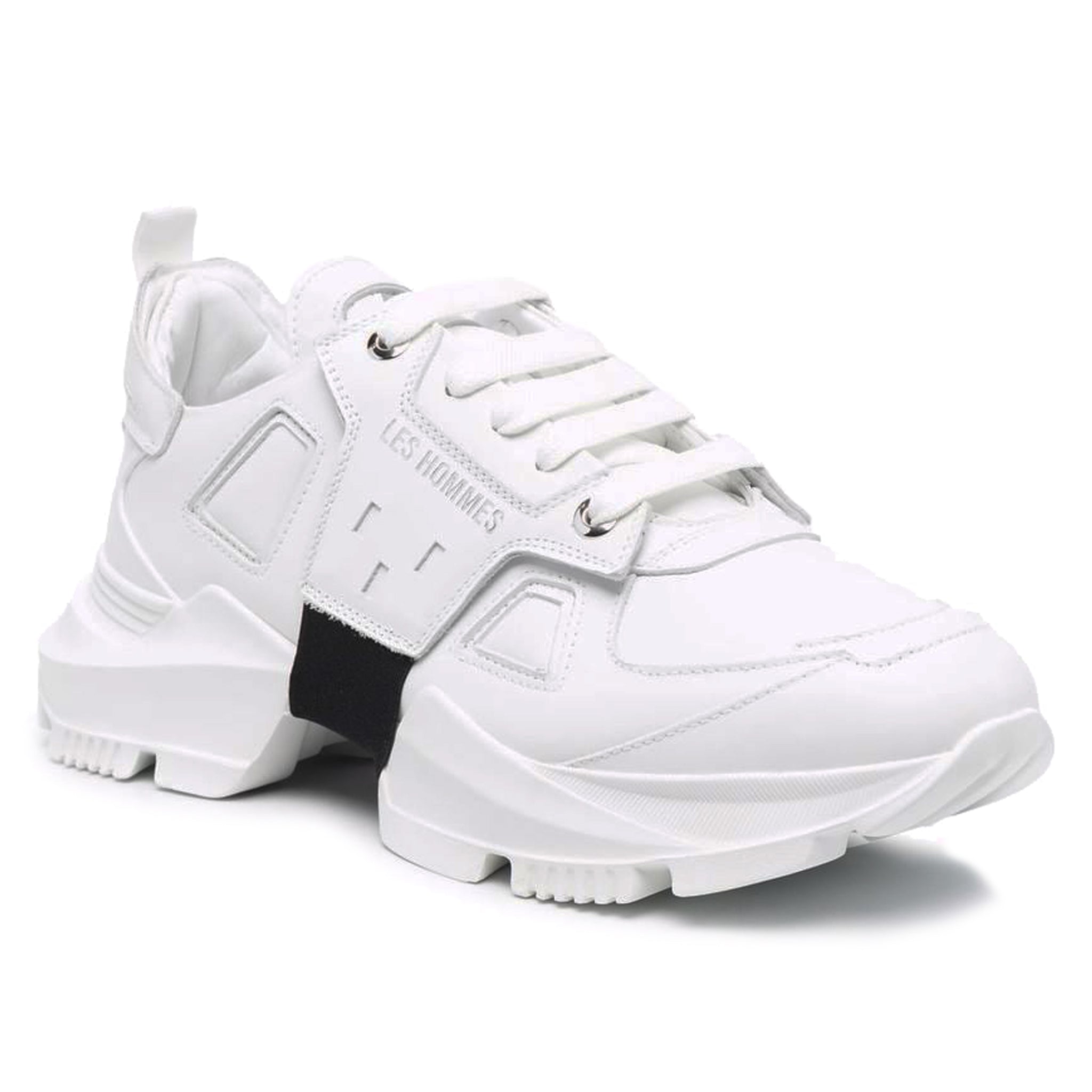 Les Hommes Man White Sneakers