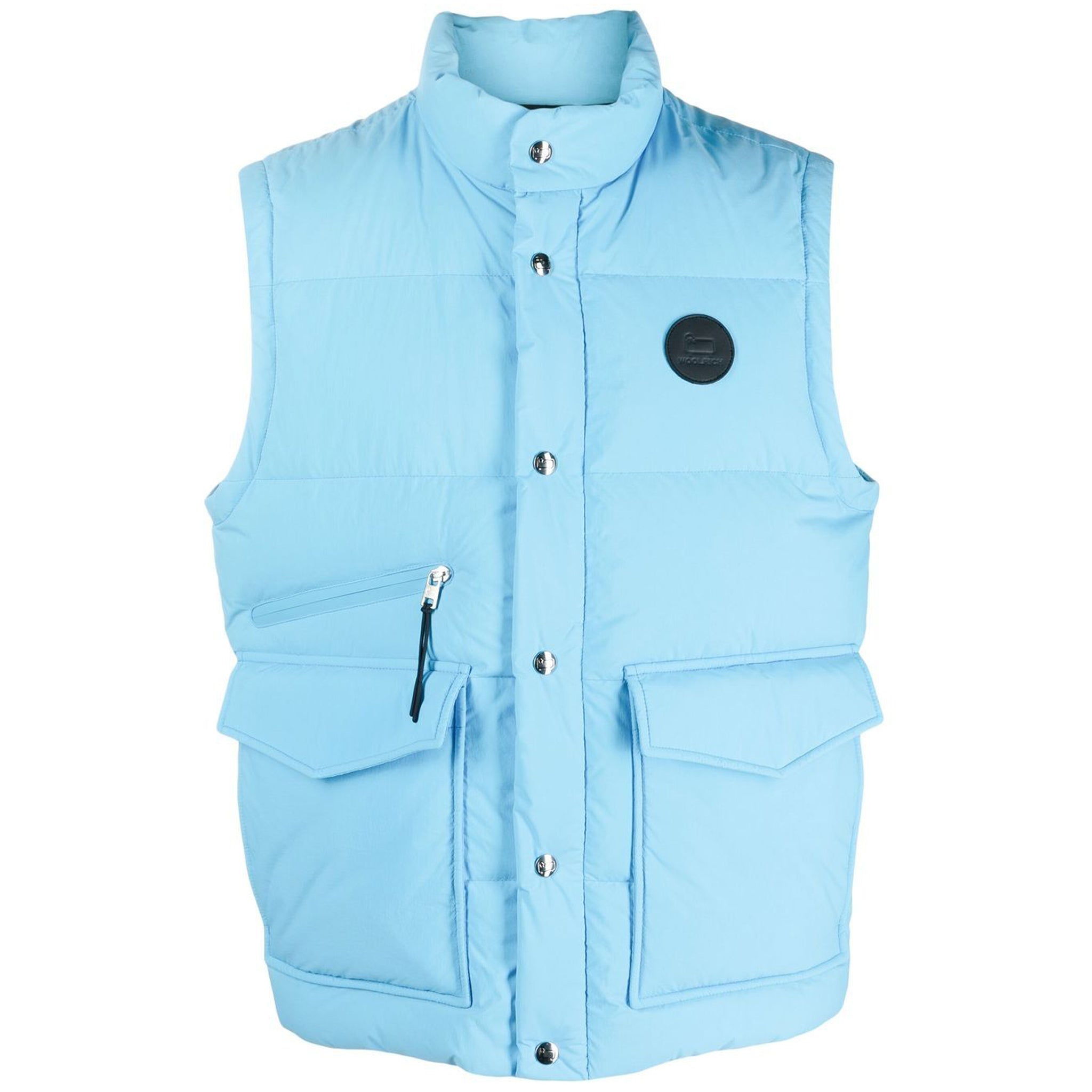 gilet piumino azzurro