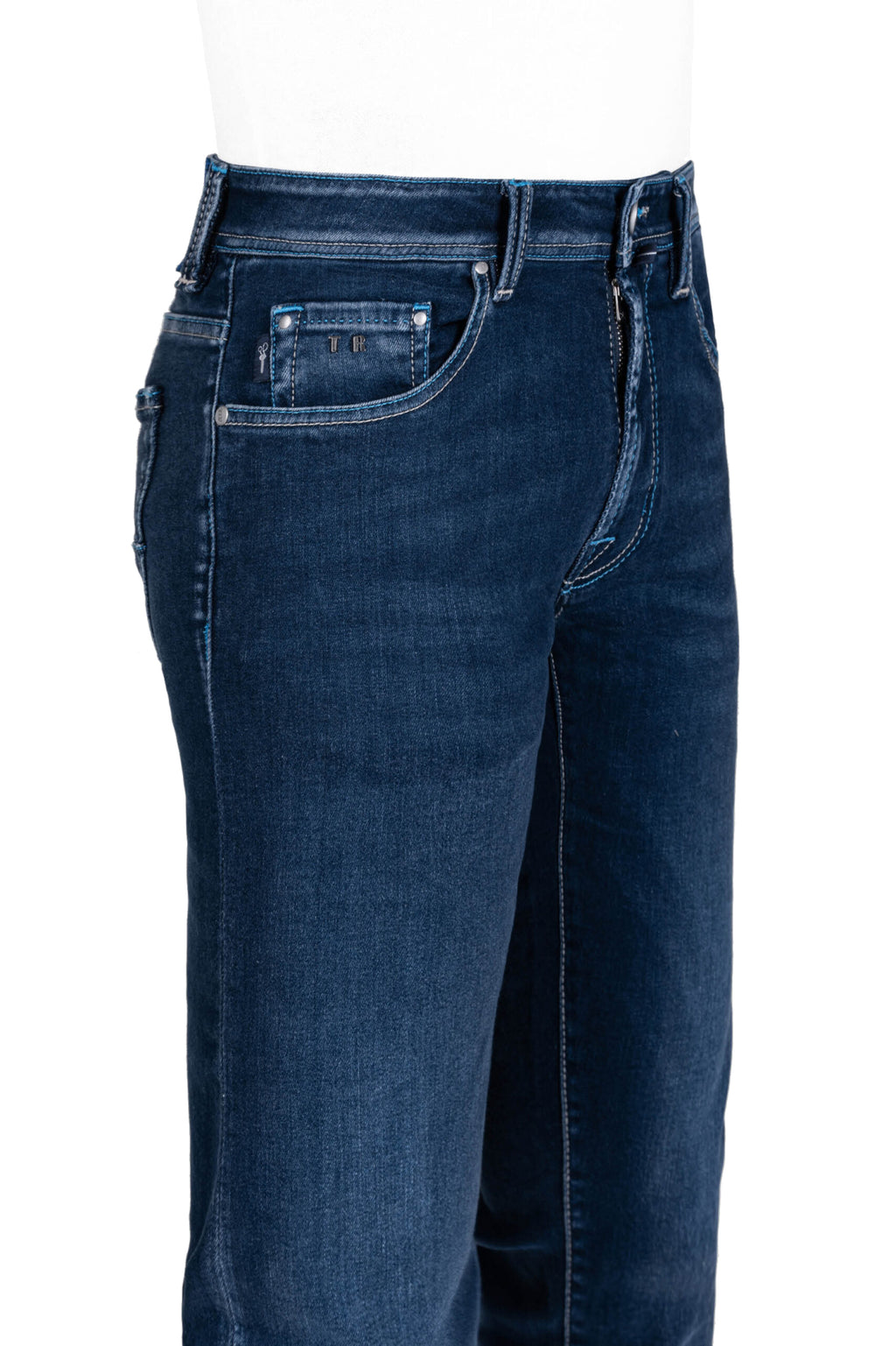Tramarossa Man Zip Stretch Jeans Blue