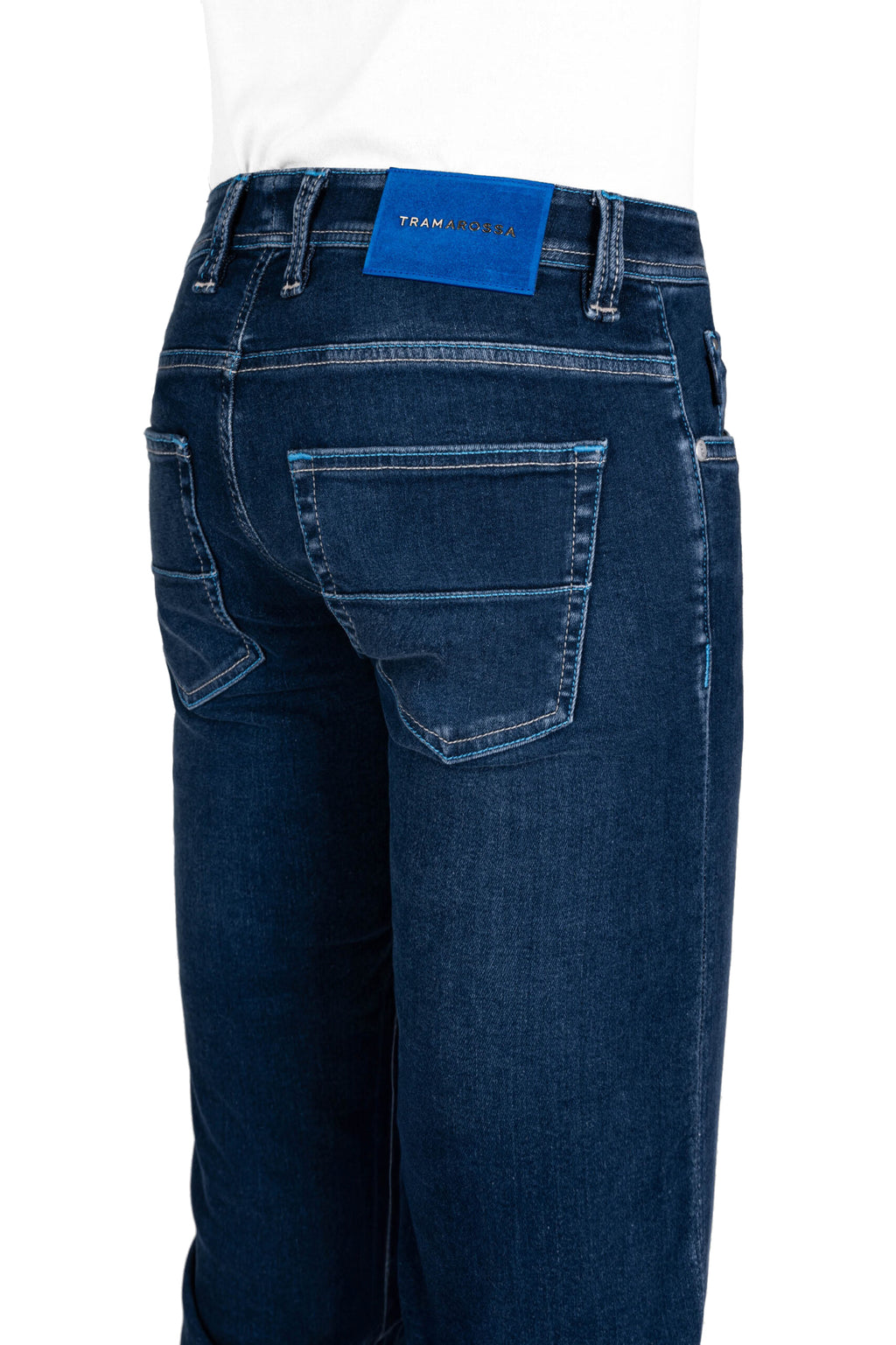 Tramarossa Man Zip Stretch Jeans Blue