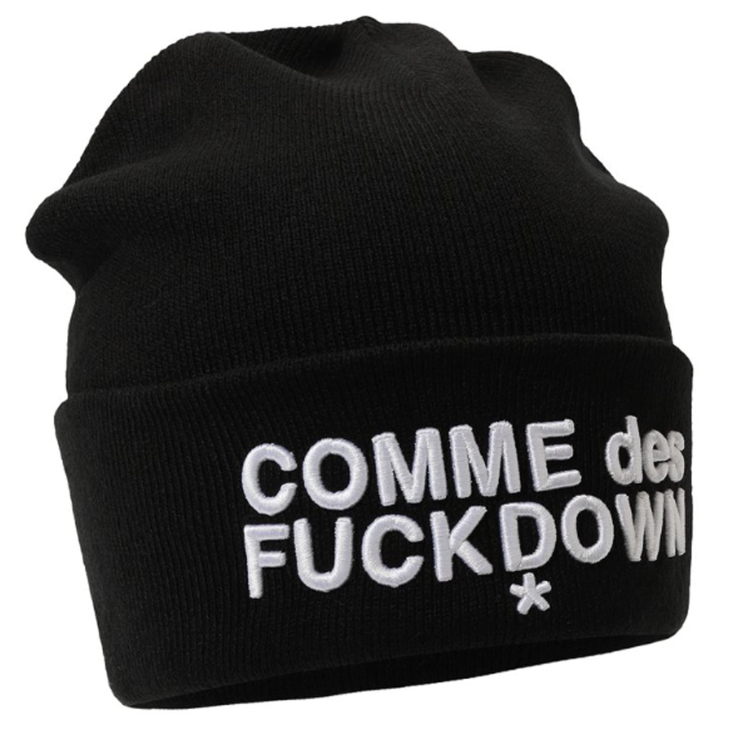 Comme Des Fuckdown Man Black Hats