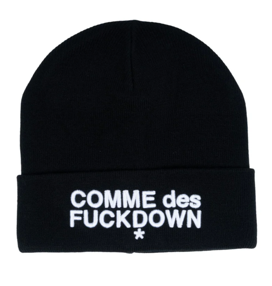 Comme Des Fuckdown Man Black Hats