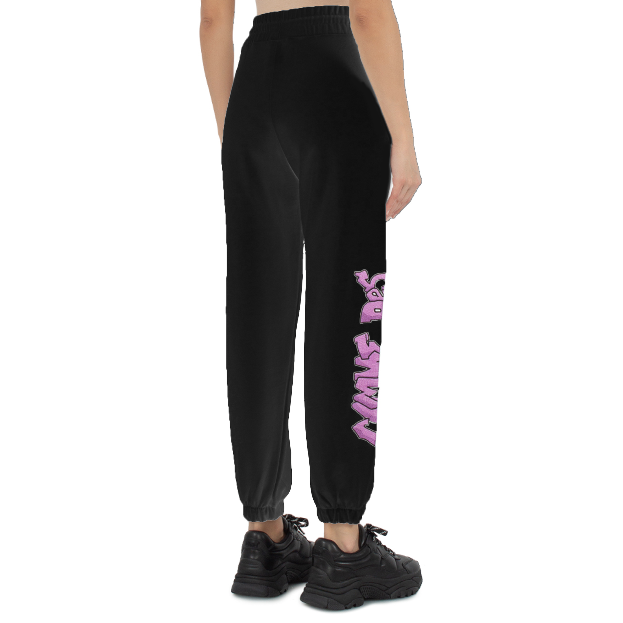 pantaloni felpa ricamo