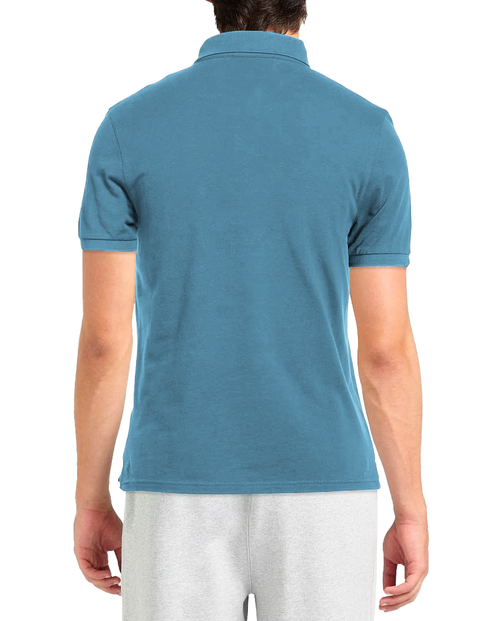Alpha Studio Man Polo Dye Light Blue