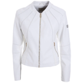 giacca ecopelle bianco