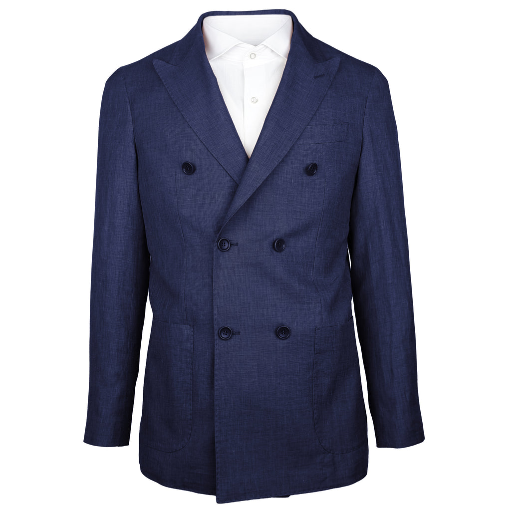 Loro Piana Jacket Summertime Linen Navy
