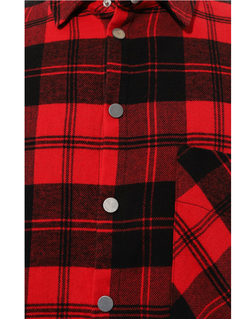 giacca scozzese rossa
