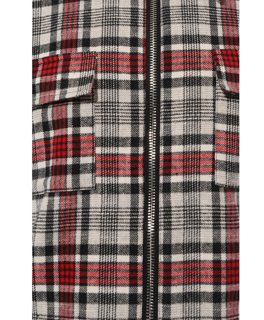 giacca tartan all-zip
