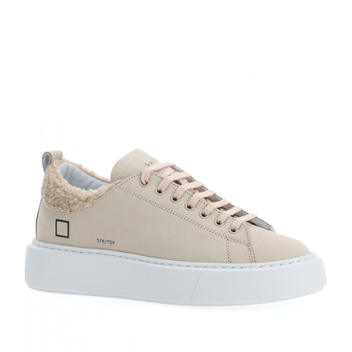 D.A.T.E. Woman Beige Sneakers