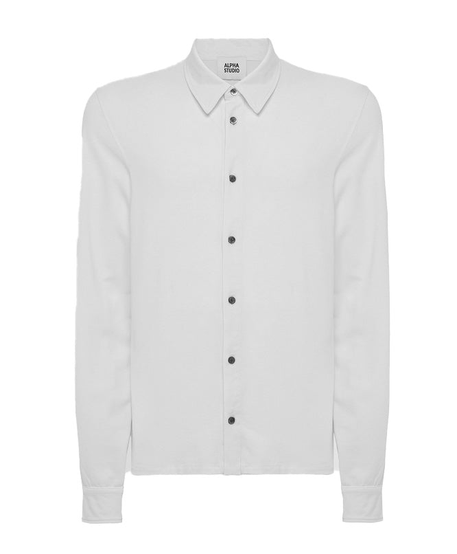 Alpha Studio Man White Shirts