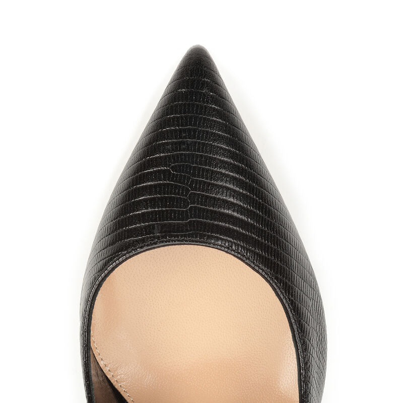 Sergio Rossi Calfskin Pumps Print Reptile — view 5